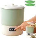 Smart Bean Sprout Machine Bean Sprouter Growing Machine with 2 Layer Large Capacity 3 Different Seasons Modes 360°Sprinkling Sprouting Kit for Radish