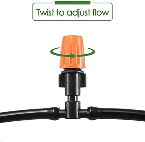 SagaSave Drip Irrigation kit Plant Watering System Gravity Fed Irrigation Water Drip Setfor Garden Greenhouse Yard Lawn Home or Vacation Use 15M 8/11 Tube 20 Nozzles
