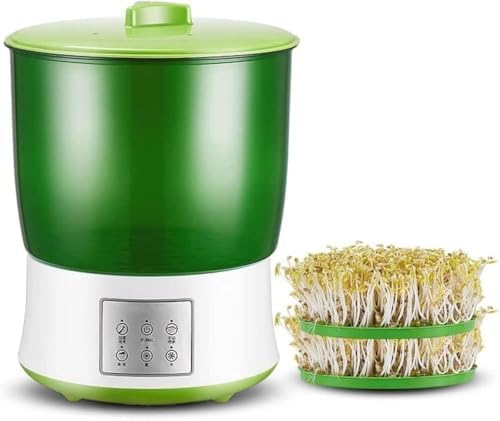 2-Layer Bean Sprouts Machine Seed Sprouter Kit for Home Bean Germinator for Healthy Sprouts Indoor Seed Grower Vegetable Sprouts Maker Easy to Use &amp Clean
