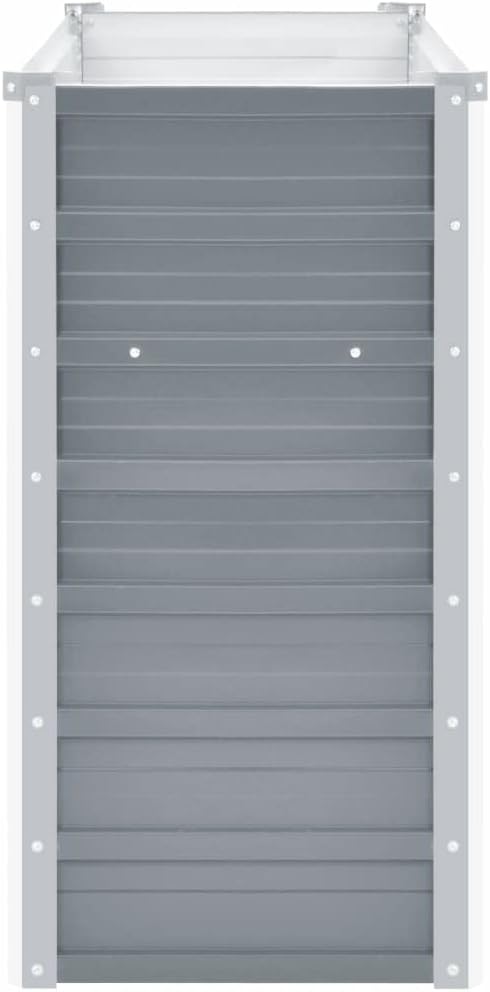Garden Raised PlanterGarden BedGalvanized Raised Garden BedPlanter Raised bedsGalvanized PlanterBed Galvanized Steel 63x15.7x31.3 Gray