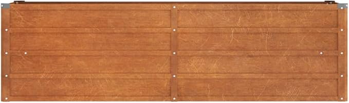 Garden Raised Bed Planter Boxes Outdoor Garden Bed Raised Planter Suitable for Restaurants Flowers Backyard Patios Rusty 63x15.7x17.7 Corten Steel