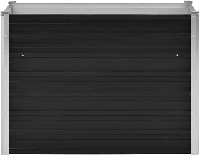Garden Raised Bed Anthracite 139.4x15.7x30.3 Galvanised Steel