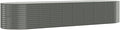 vidaXL Outdoor Garden Raised Bed - Gray Powder-Coated Steel - Extra Large Durable &amp Weather- - 155.9x39.4x26.8 - Perfect for Patio Balcony Herbs &amp Flowers Planting.