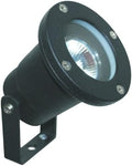 We135 Directional Light Aluminum Mr16 12v 50 Max Black Large Lense with Yolk
