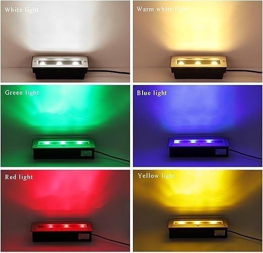 Ground Landscape Lights - AC85-265V Outdoor Underground Lamp IP66 Waterproof Outdoor Recessed Spot Light For Garden Pathway Patio Walkway Deck Step Landscape Lamp(Warm white12WAC85265V)