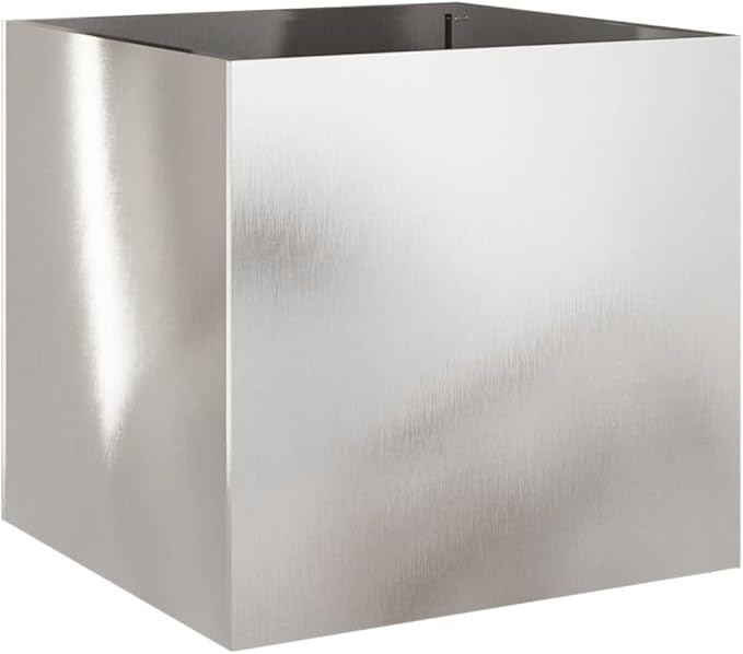 Stainless Steel Raised Garden Bed Planter Silver 19.3 x 18.5 x 18.1 Sturdy Elevated Garden Box for Flower Beds Patio Planters Outdoor Vegetable Garden