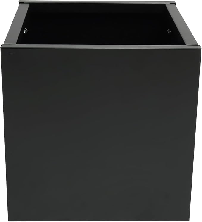 Metal Planter Box 32x32x32 Large Square Raised Garden Bed for Outdoor Vegetables Flowers Herbs Black Metal Decorative Planting Container for Patio Yard Balcony Landscaping Durable for Home Gardeners
