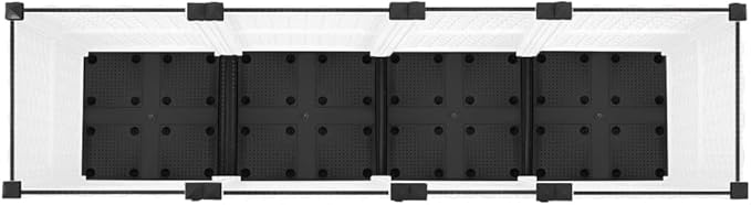 Raised Bed Patio planters Raised Flower Bed Standing Planter Garden beds Outdoor Suitable for Corridor Orchard Courtyard Nursery 63x15.7x15 Polypropylene