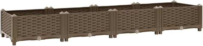 Raised Bed 63x15.7x9.1 Polypropylene Gardening Pots &amp Planters