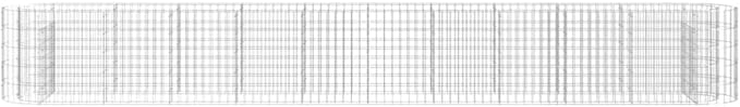 Gabion Raised Bed Galvanized Iron 157.5x19.7x19.724.7 KG152028