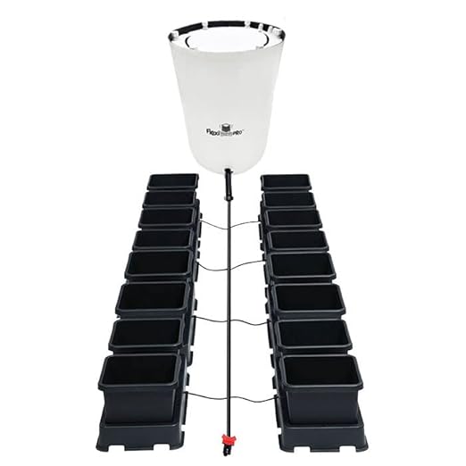AutoPot 16 Pot easy2grow System with 2.2 Gallon Plastic Pots and 60 Gallon PRO FlexiTank - Dual-Pot Self-Watering Gravity-Fed Hydroponic System (16Pot - 2.2 Gallon - 60 Gallon PRO FlexiTank)