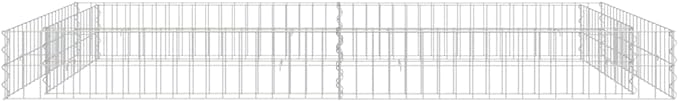 Gabion Raised PlanterGarden BedGalvanized Raised Garden BedPlanter Raised bedsGalvanized PlanterBed Galvanized Steel 78.7x39.4x7.9
