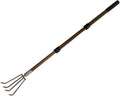 Stainless Steel Garden Claw rake Multifunctional rake Lengthened Aluminum Alloy Handle can be Used for Weeding and loosening The Soil in The Garden and can Also be Used for Treasure Digging
