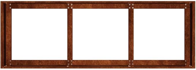 Weathering Steel Planter Box Rusty Raised Garden Beds for Flowers Vegetables Herbs 47.2x15.7x15.7-192
