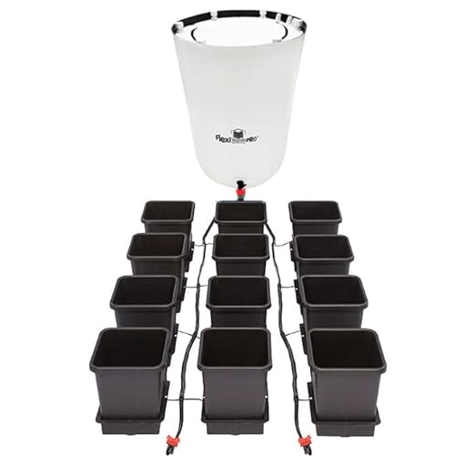 AutoPot 12 Pot System with 3.9 Gallon Plastic Pots and 60 Gallon PRO FlexiTank - Self-Watering Gravity-Fed Hydroponic Systems (12Pot - 3.9 Gallon - 60 Gallon PRO FlexiTank)