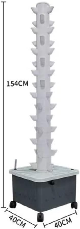 Hydroponics Tower 45 Holes Aquaponics Grow System Hydroponic Growing System Soilless Cultivation Growing System Garden Tower Aeroponics Growing Kit