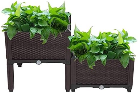 Raised Garden Bed Kit - Elevated Planter Garden Box for Vegetable/Flower/Herb Outdoor 43 x 40 x 40) cm(L x W x H)