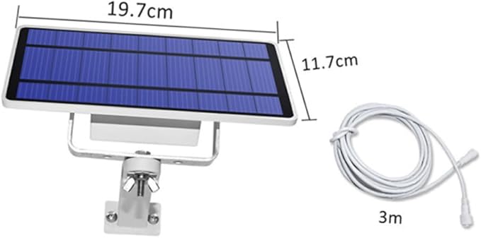 Solar Wall Lamp Practical Split Garden Light for Patio Courtyard and Stairway Illumination White