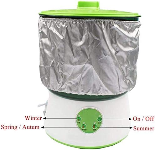 Thermostat Electric Germinator Automatic Watering-Bean Sprouts Machine 2 Layers