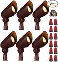 Best Pro Lighting 6 Pack LED 3 Watt Directional Bullet in Rust