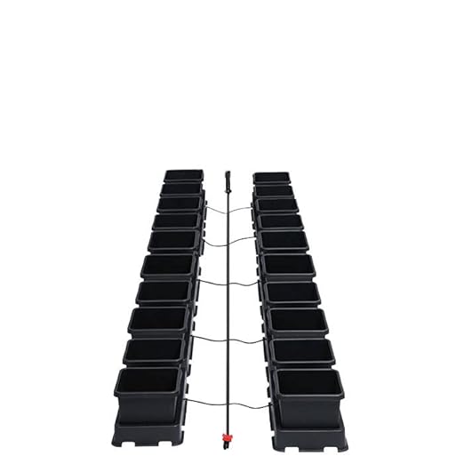 AutoPot 20 Pot easy2grow System with 2.2 Gallon Plastic Pots and No Tank - Dual-Pot Self-Watering Gravity-Fed Hydroponic System (20Pot - 2.2 Gallon - No Tank)
