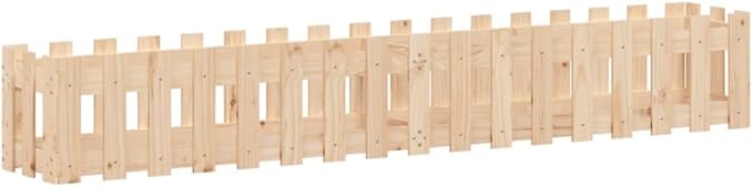 Garden Raised Bed Solid Pine Wood Planter Box 78.7x11.8x11.8 Inch Outdoor Elevated Garden Bed for Vegetables Flowers
