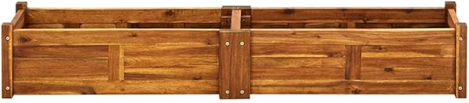 Garden Raised Bed Garden beds Outdoor Gardening Box Horse Trough planters Standing Planter Suitable for Nursery Orchard Corridor Courtyard Acacia Wood 59x11.8x9.8