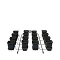 AutoPot 16 Pot System with 3.9 Gallon Plastic Pots and No Tank - Self-Watering Gravity-Fed Hydroponic Systems (16Pot - 3.9 Gallon - No Tank)