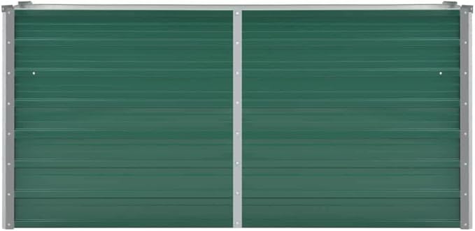 Modular Planter Raised Garden beds Outdoor Garden Landscape Garden Raised Bed Galvanized Steel 63x15.7x31.3 GreenFor Gardening Vegetables Flowers
