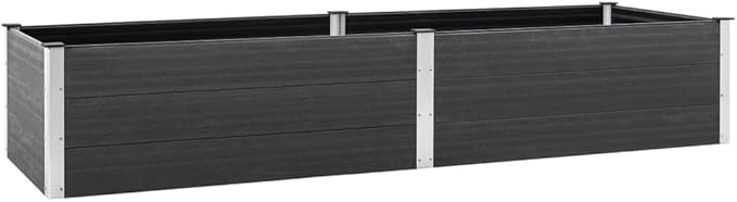 YAFF Garden Raised Bed 78.7x39.4x21.3 WPC Gray (63.8lbs)