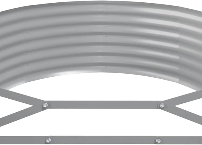 YAFF Garden Raised Bed Anthracite Powder-Coated Steel Large DurableLawn &amp GardenGardeningPots &amp Planters318996