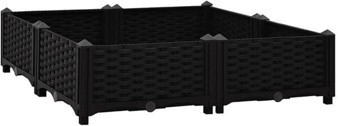 Raised BedGarden PlantersGarden PlantersGarden CenterpiecesGarden BedsRaised Beds for Growing FlowersHerbs and Fruits31.5x31.5x9.1 Polypropylene