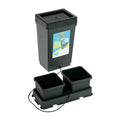 AutoPot 2 Pot easy2grow System with 2.2 Gallon Plastic Pots and 12.4 Gallon Tank - Dual-Pot Self-Watering Gravity-Fed Hydroponic System (2Pot - 2.2 Gallon - 12.4 Gallon Tank)