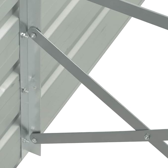 SKM Raised Bed Anthracite Galvanized Steel Large Raised BedAnthracite (Weight 42.24KG)