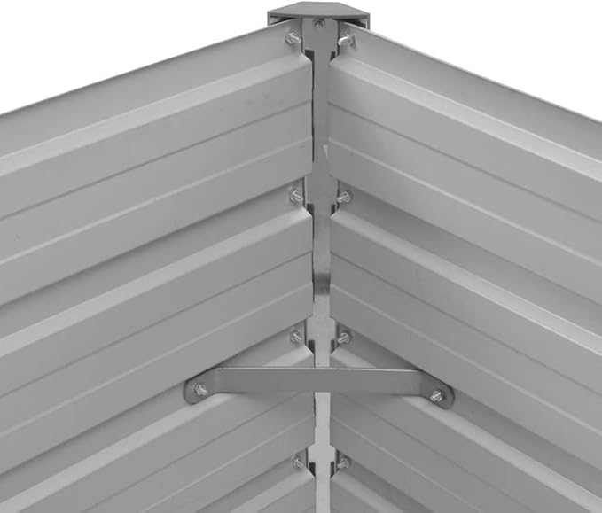 Raised Garden Bed 39.4x15.7x30.3 Brown Galvanized Steel Raised Bed Garden for Outdoor Patio Balcony and Yard - Sturdy Planter for Vegetables Herbs Flowers and More