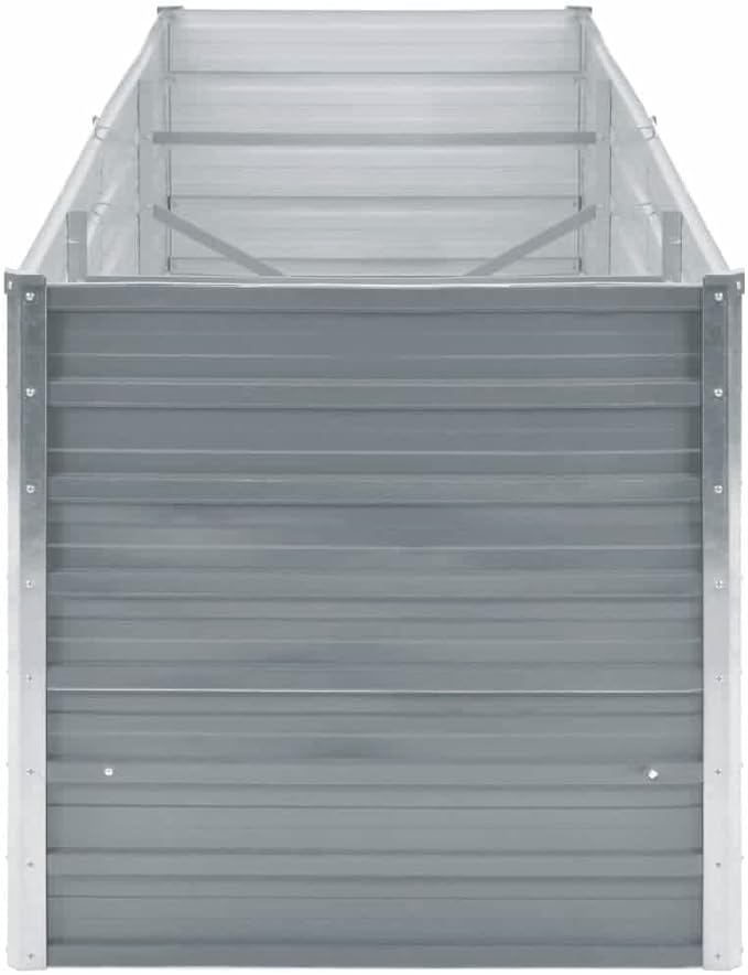 Garden Raised PlanterGarden BedGalvanized Raised Garden BedPlanter Raised bedsGalvanized PlanterBed Galvanized Steel 94.5x31.5x31.3 Gray