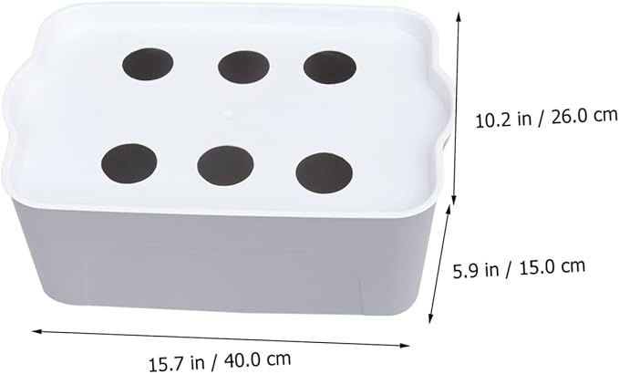 Kisangel 1pc Hydroponic Planting Box for Indoor and Balcony Use Automatic Soilless Growing Machine for Vegetables and Fruits Silent Operation Food-Grade Plastic High Sprouting Rate