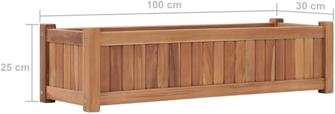 Raised Bed 39.4x11.8x9.8 Solid Wood TeakWeight:20.5lbs48968