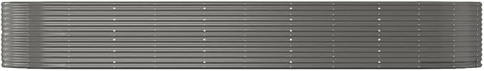 Metal Raised Garden Bed Garden Raised Bed Powder-Coated Steel Outdoor Planter Box for Vegetables Herbs Flowers 176x55.1x26.8-182