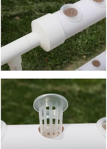 Hydroponics Indoor Garden Kit Aeroponics Growing System with Pump and Movable Water Tank Ideal for Cultivating Herbs Fruits and Vegetables Indoors