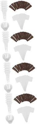4sets Hydroponic Growing Kit Soilless Planting Pots Grow Basket Insulation Lids Sponge for Indoor Seed Planter