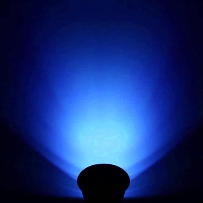 Solar Landscape Lights 4 LED Solar Spotlights 2 in 1 Waterproof Security Light Solar Lights Outdoor (Blue)