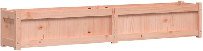 Garden Planters Boxes - Solid Wood Planter Box Flower Beds Outdoor Planter Gardening Planting Trough - 2 pcs Douglas for Vegetables Herbs