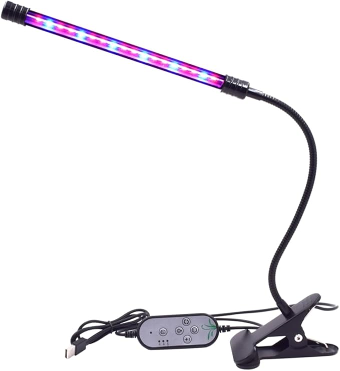9w Led Grow Light Dimmable Levels Timing for Indoor Plant Growth Led Plant Lamp Gooseneck for Greenhouse