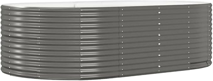Steel Planter Garden Boxes Outdoor Garden Raised Bed Powder-Coated Steel Metal Raised Bed for Gardening Vegetables Fruits and Flowers 83.5x55.1x26.8