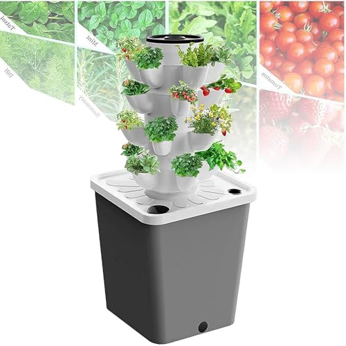 Indoor Hydroponic Growing System with Timer &amp Net Pots – Perfect for Herbs Fruits &amp Vegetables – Efficient Indoor Gardening Solution for Home &amp Urban Growers