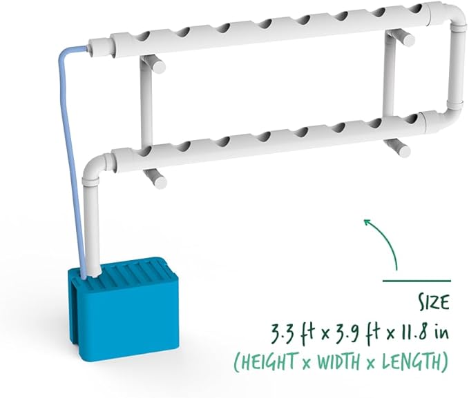 Hydroponic Kit N5A NFT System for 16 Plants Complete Indoor Garden with Nutrients Seeds &amp Accessories