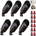 Best Pro Lighting 6 Pack LED 3 Watt Up-Light Bullet in Black