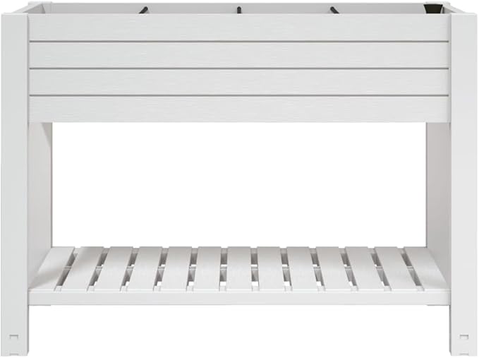 Garden Raised Bed White 43.3x17.7x31.1 Polypropylene13.25 KG364177