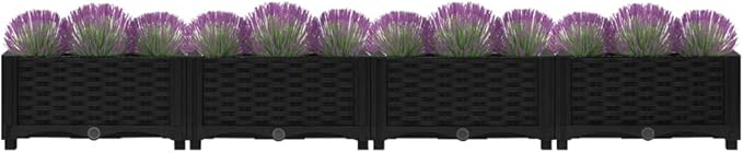 Raised BedGarden PlantersGarden PlantersGarden CenterpiecesGarden BedsRaised Beds for Growing FlowersHerbs and Fruits63x15.7x9.1 Polypropylene